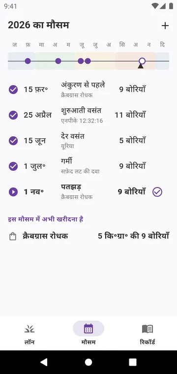 मौसम: आपकी घास के प्रकार के लिए साल के चरण