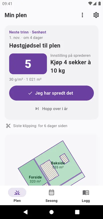 Min plen: neste trinn, sekkene du skal kjøpe og sonene