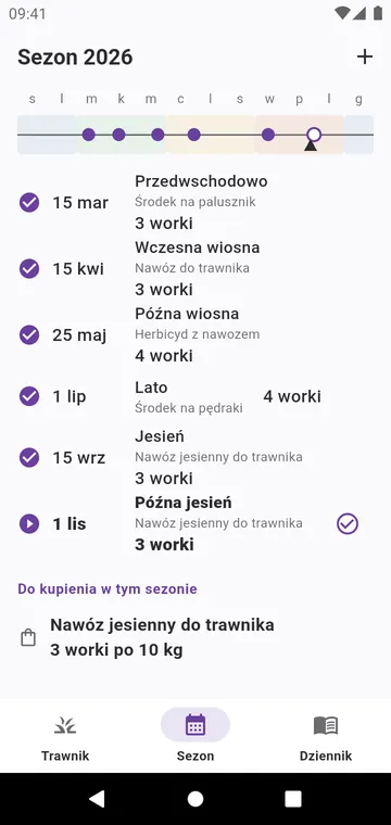 Sezon: etapy roku dla Twojego rodzaju trawy