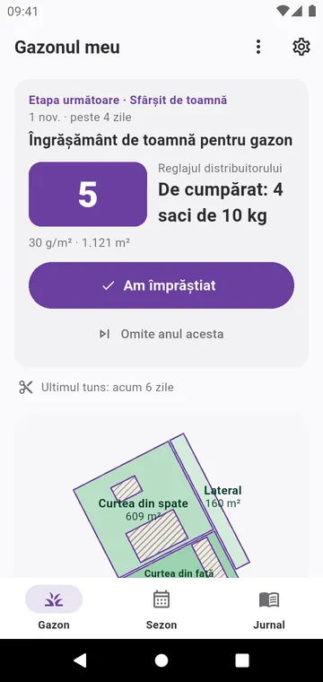 Gazonul meu: următoarea etapă, sacii de cumpărat și zonele