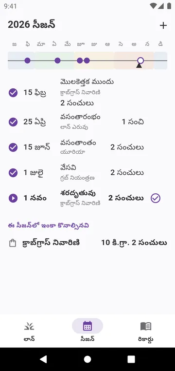 సీజన్: మీ గడ్డి రకానికి ఏడాది దశలు